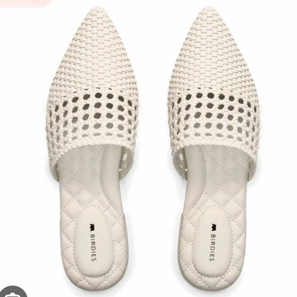 Birdies Woven Ecru Flats size 8.5